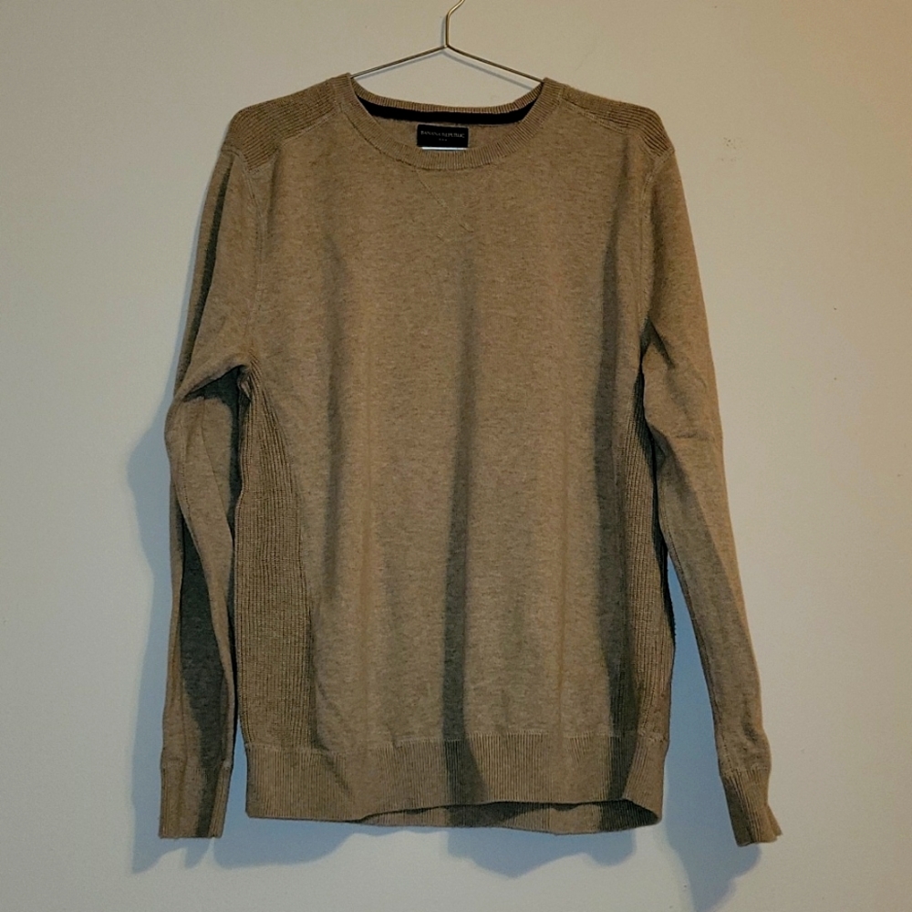 Tan Crew Neck Banana Republic Sweater
